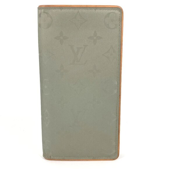 LOUIS VUITTON Monogram Titanium Portefeuille Braza bifold Long Wallet - Picture 1 of 13